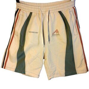 Alefric Eden Shorts Men 30 Waist Elastic Cream Splice Advanced Technology